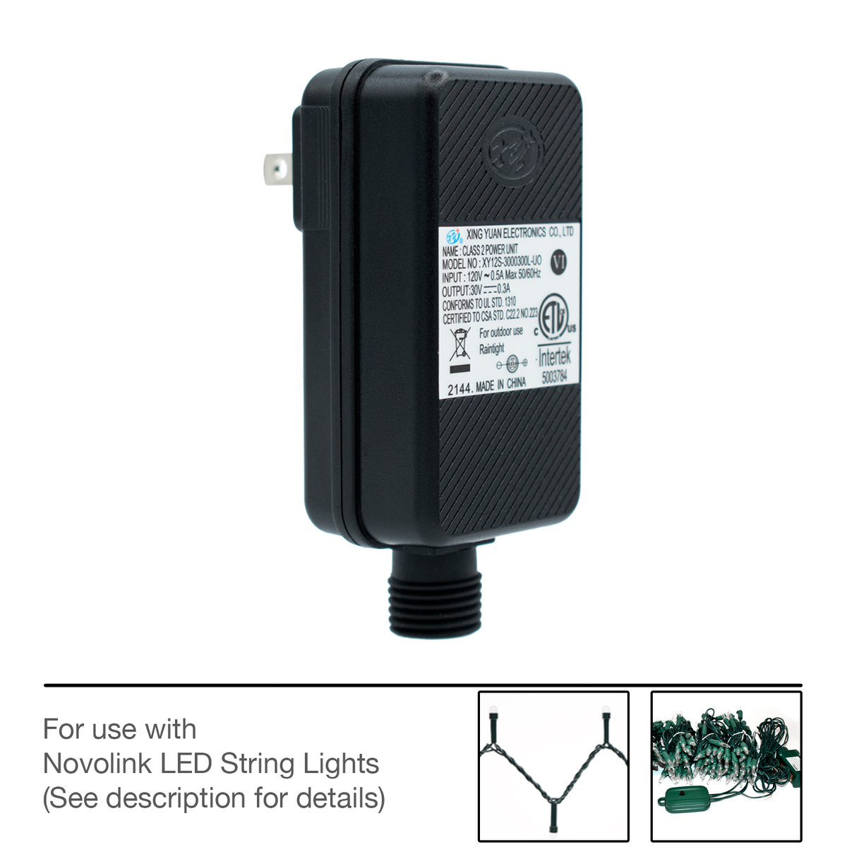 String Light Adapter (30V, 0.3A) | shopNovolink