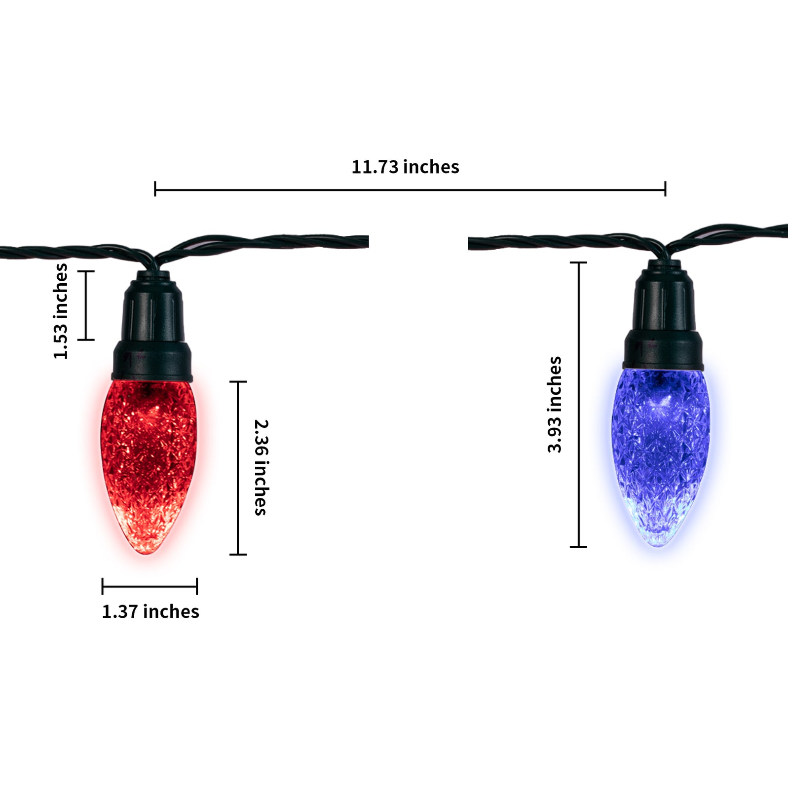 Novolink WiFi Controlled Outdoor RGB ColorChanging String Light, w/12 shopNovolink